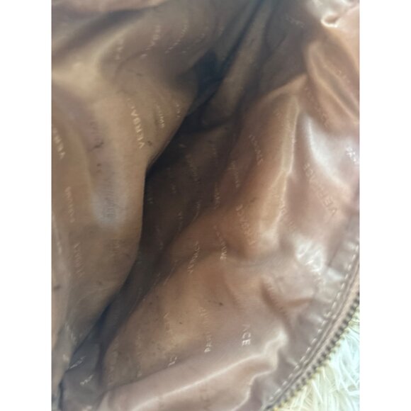 Versace Parfums Gold-Tone Cosmetic Bag With Zippered Closure & Front Pocket Reac - Picture 11 of 12